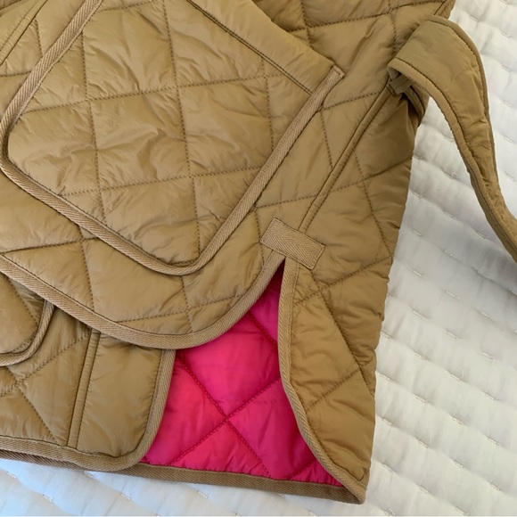 Free Assembly Quilted Vest w/Belt Dijon Sz S - Picture 16 of 16